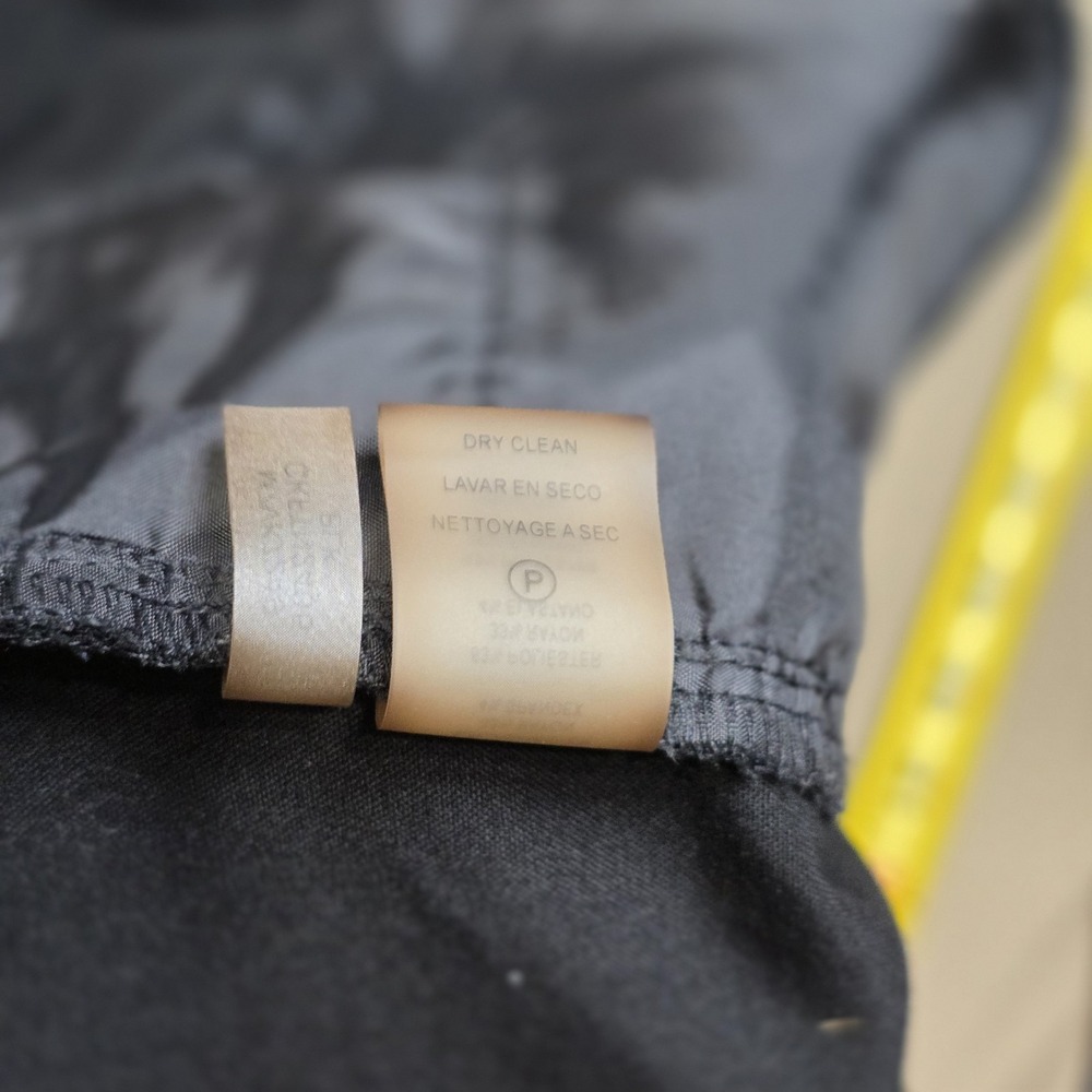 Calvin Klein Womens Sz2 Black Dress Pants Gold Zipper Accent Stretch - Picture 6 of 11